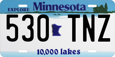 MN license plate 530TNZ