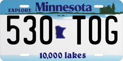 MN license plate 530TOG