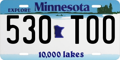 MN license plate 530TOO