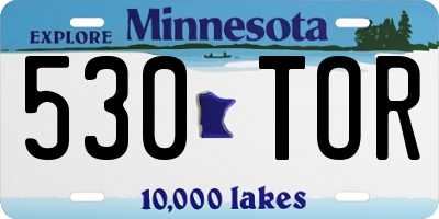 MN license plate 530TOR