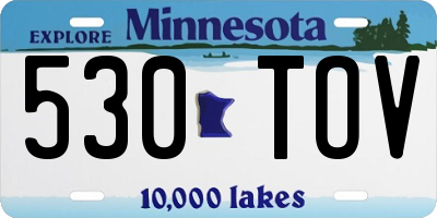 MN license plate 530TOV