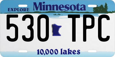 MN license plate 530TPC