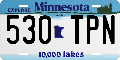 MN license plate 530TPN