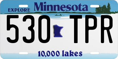 MN license plate 530TPR