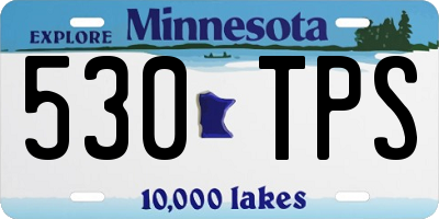 MN license plate 530TPS