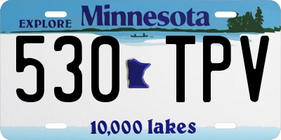 MN license plate 530TPV