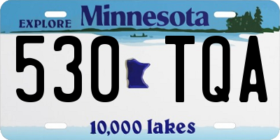 MN license plate 530TQA