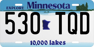 MN license plate 530TQD