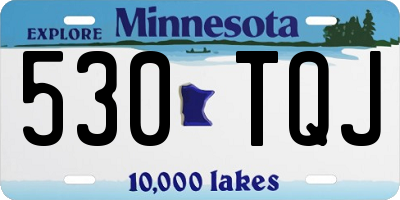 MN license plate 530TQJ