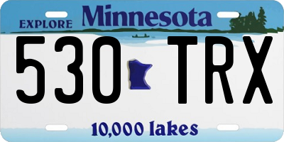 MN license plate 530TRX