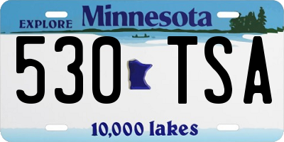 MN license plate 530TSA