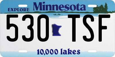 MN license plate 530TSF