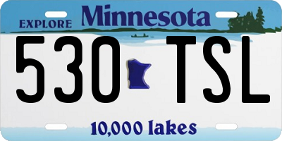 MN license plate 530TSL