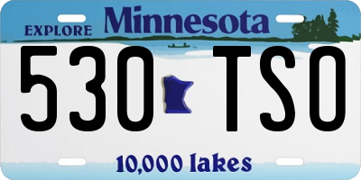 MN license plate 530TSO