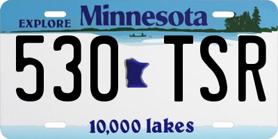 MN license plate 530TSR