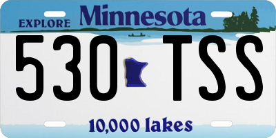 MN license plate 530TSS