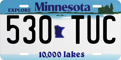 MN license plate 530TUC