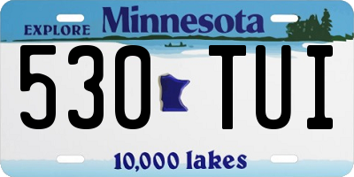 MN license plate 530TUI