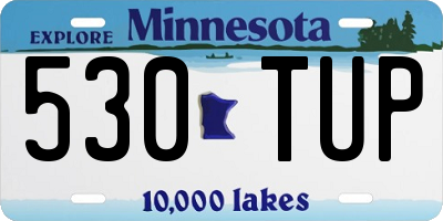 MN license plate 530TUP