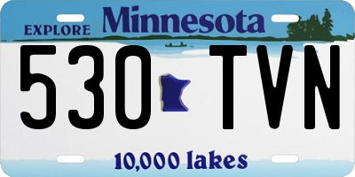 MN license plate 530TVN