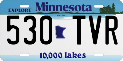 MN license plate 530TVR