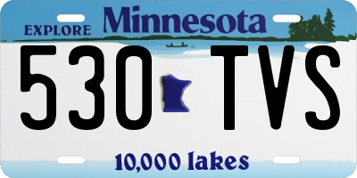 MN license plate 530TVS