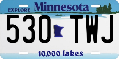 MN license plate 530TWJ