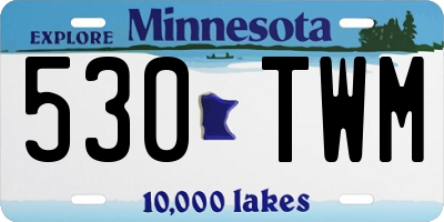 MN license plate 530TWM