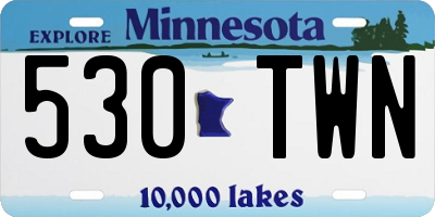 MN license plate 530TWN