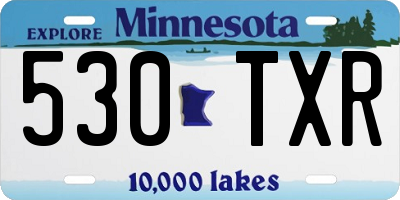 MN license plate 530TXR