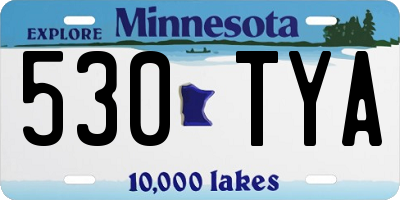 MN license plate 530TYA