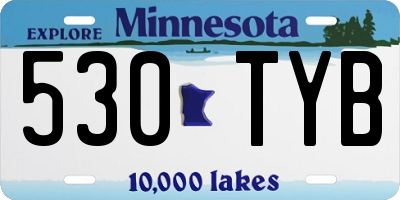 MN license plate 530TYB