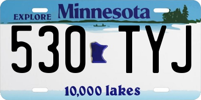 MN license plate 530TYJ