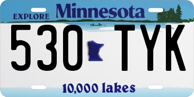 MN license plate 530TYK