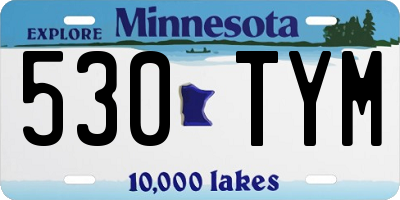 MN license plate 530TYM