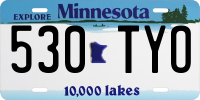 MN license plate 530TYO