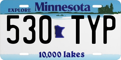 MN license plate 530TYP