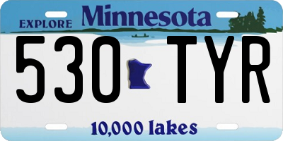 MN license plate 530TYR