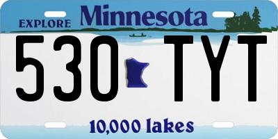 MN license plate 530TYT