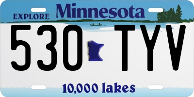 MN license plate 530TYV