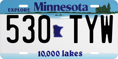 MN license plate 530TYW