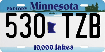MN license plate 530TZB