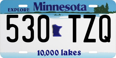 MN license plate 530TZQ