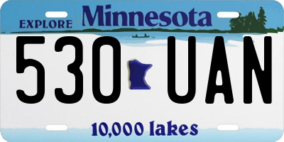 MN license plate 530UAN