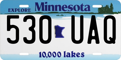 MN license plate 530UAQ