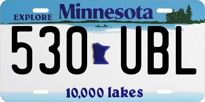 MN license plate 530UBL