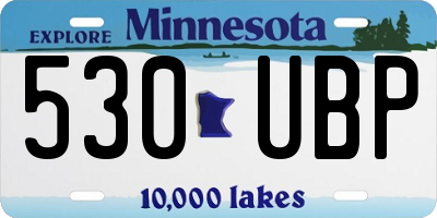 MN license plate 530UBP