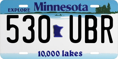 MN license plate 530UBR