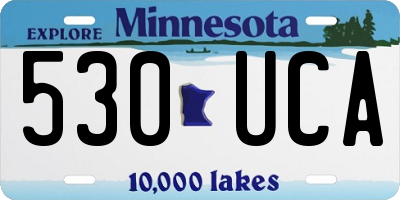 MN license plate 530UCA