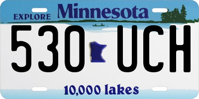 MN license plate 530UCH